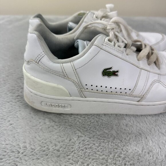 Lacoste White Leather Sneakers women’s Size 8 US/6 UK/39.5 EU - Picture 9 of 12